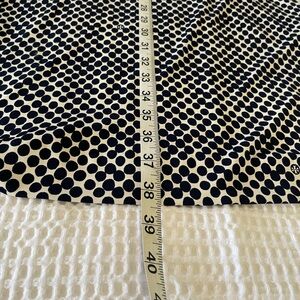 Tory Burch Navy and Cream Polka Dot Blouse